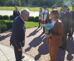 Odsłonięcie tablicy upamiętniającej powstanie 5. Pułku Strzelców Konnych w Tarnowie
