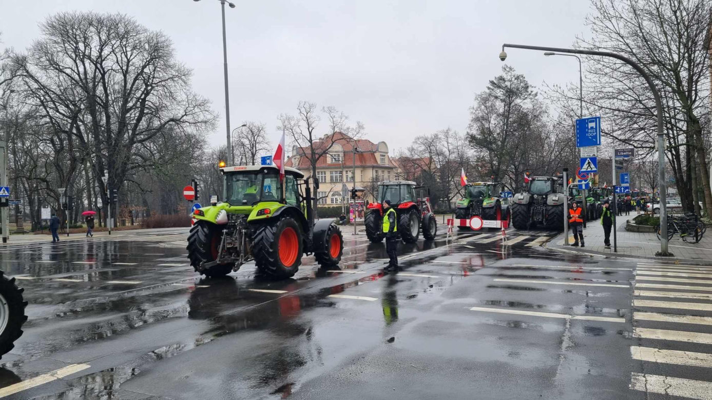 Protest rolników w Poznaniu