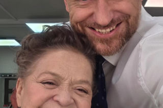 Barwy szczęścia po wakacjach 2026 na planie. Maciej Wilk (Adam Szczyszczaj), Lucyna (Grażyna Zielinska)