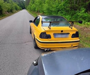 Drift BMW w gminie Mirzec. 24-latek stracił prawo jazdy