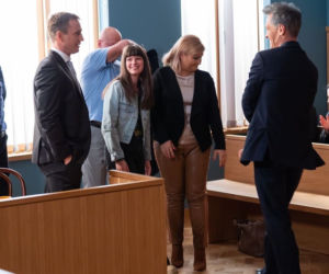 Na dobre i na złe, odcinek 850: Michał Wilczewski (Mateusz Janicki), Alina Fisher (Katarzyna Skrzynecka), Stefan Tretter (Piotr Garlicki), Andrzej Falkowicz (Michał Żebrowski), Matylda (Amelia Czaja)