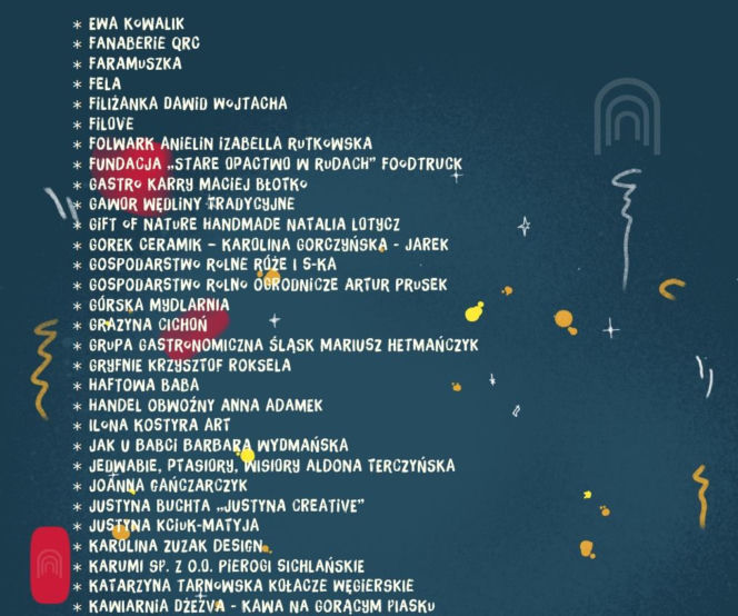 Lista wystawców na Jarmark na Nikiszu 2025. Ponad 180 stoisk