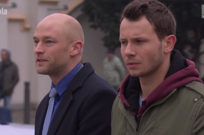 Pierwsza miłość odc. 2287. Ted (Sindre Sandemo), Radek (Mateusz Banasiuk)