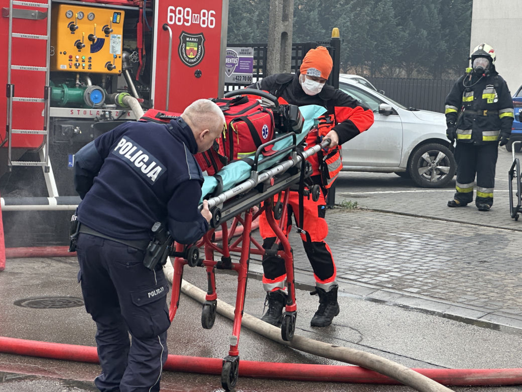 Potworny pożar w Markach. Strażacy znaleźli zwęglone zwłoki