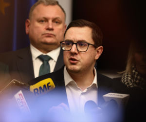 Górnicy opuszczają Kopalnię Węgla Kamiennego Silesia w Czechowicach-Dziedzicach