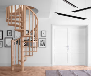 Drewniane schody spiralne