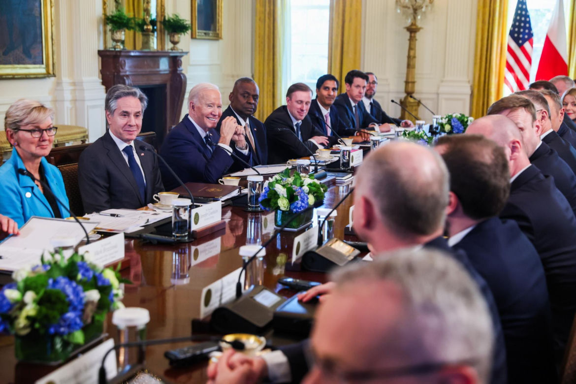 Andrzej Duda i Donald Tusk w Białym Domu