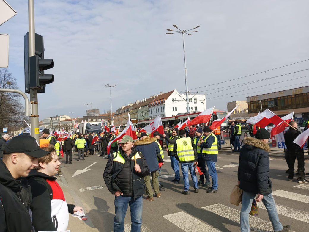 Protest rolników w Pomorskiem. Blokady na drogach krajowych i w centrum Gdańsk