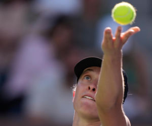 Iga Świątek i Wim Fissette. Nerwy na treningu