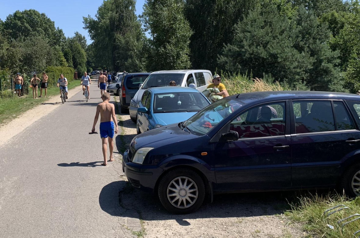 Pogoria III w Dąbrowie Górniczej w upalny dzień