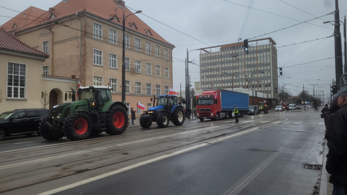 Protest rolników w Olsztynie, 20 lutego