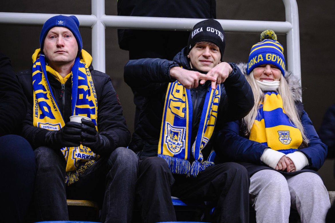 Arka Gdynia - Legia Warszawa: Zdjęcia kibiców z meczu 20. kolejki PKO BP Ekstraklasy