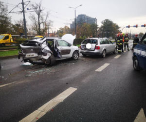 Wypadek na ul. Focha w Bydgoszczy! Wielu rannych! 