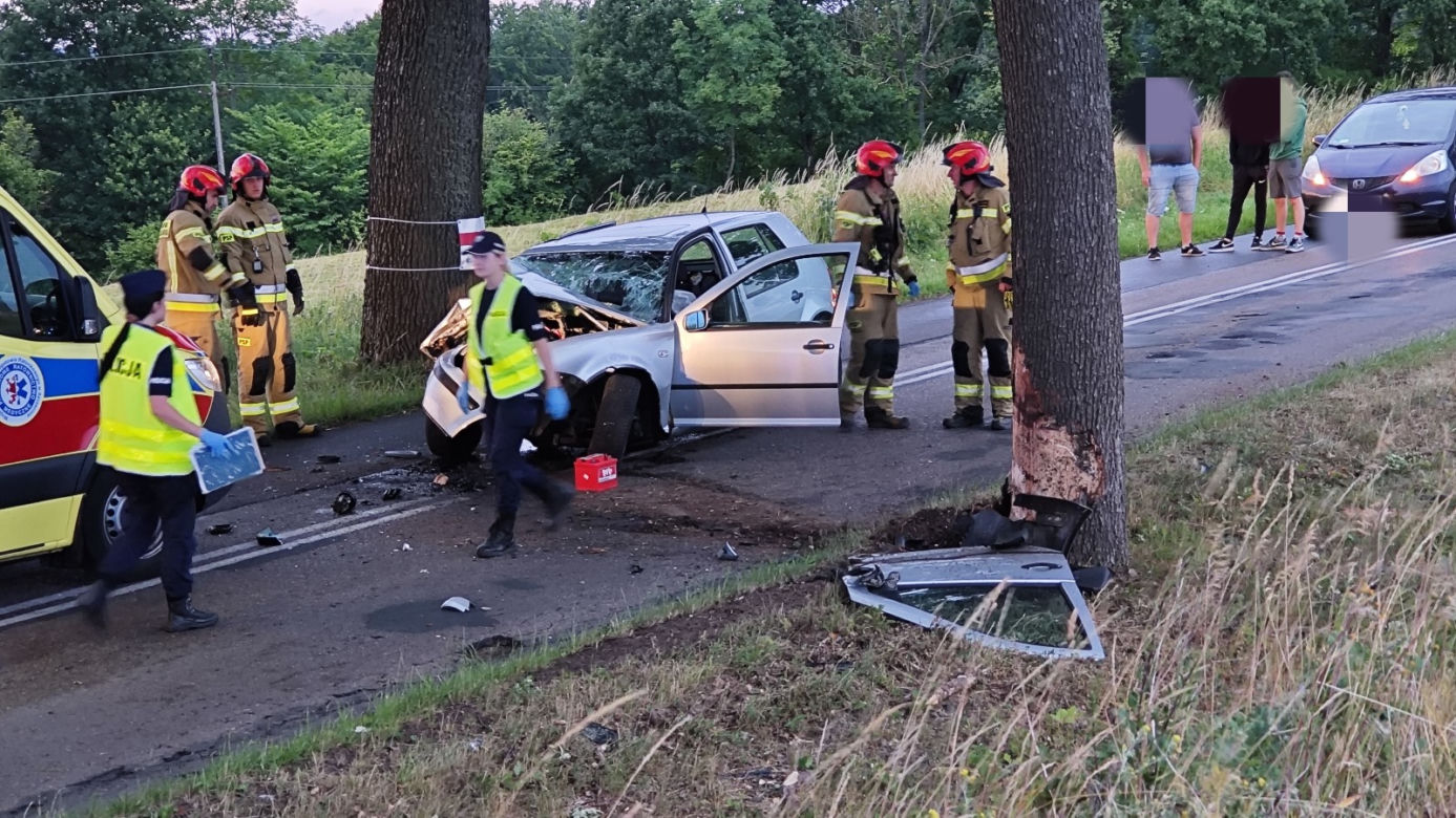 Wypadek w pobliżu Drawska Pomorskiego 