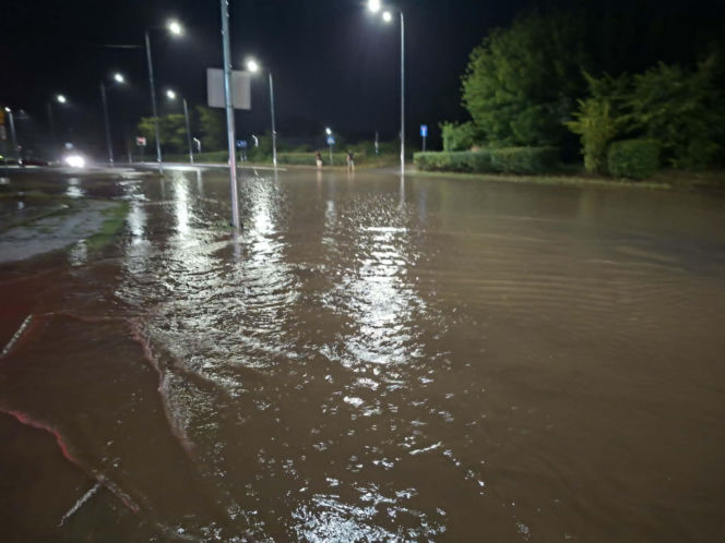 Zalane Starachowice. Widoki po burzy 1.07.2026
