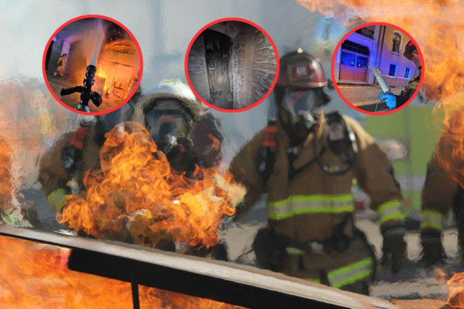 Strażacy pokazali, jak gaszą szalejący pożar. Wszystko widać