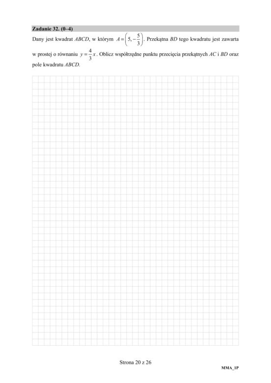 Matura 2020 ARKUSZE CKE z matematyki POZIOM PODSTAWOWY [9.06.2020]
