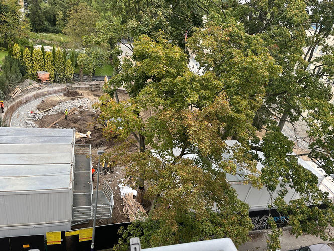 Kraków. Budowa hotelu Nobu