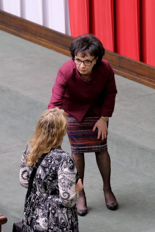 Pani marszałek Elżbieta Witek w sejmie