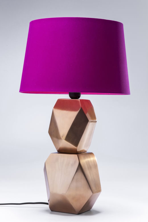 Lampa w miedzi i purpurze