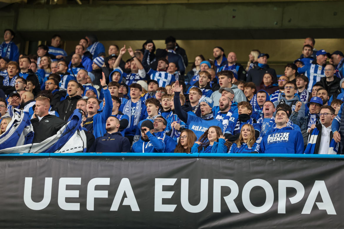 Lech Poznań - Sunderland: Zdjęcia kibiców i zawodników z meczu 3. kolejki fazy ligowej Ligi Europy 2026/27