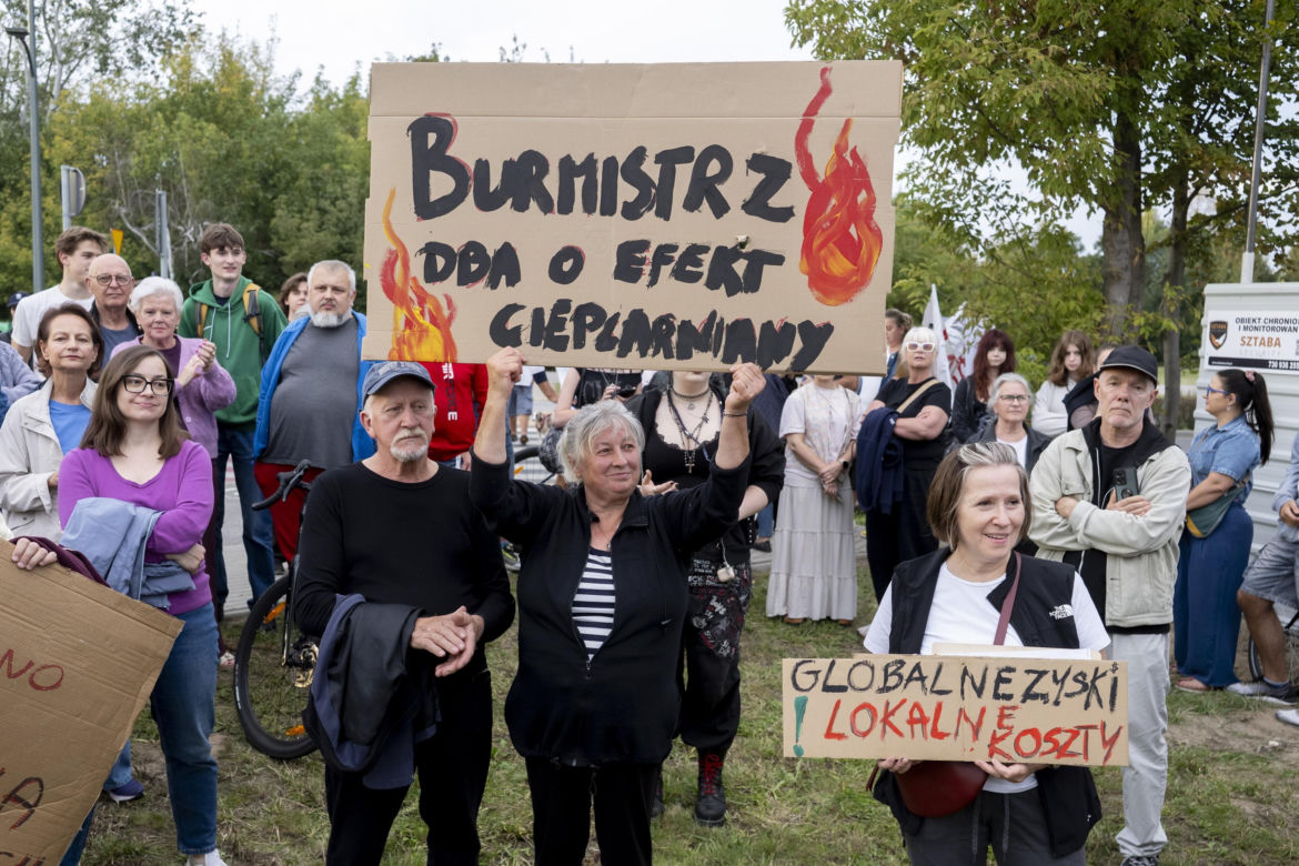 Protest w Piasecznie przeciwko Data Center