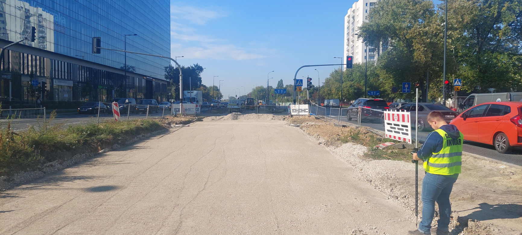 Budowa linii tramwajowej na ul. Kasprzaka w Warszawie