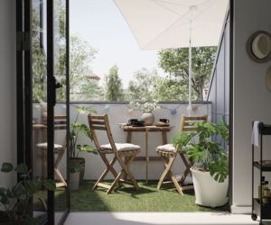 Balkon w bloku