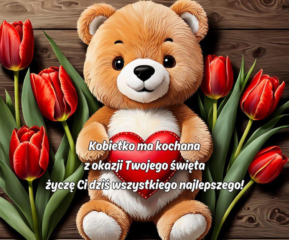 dzień kobiet - kartka z życzeniami