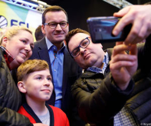 Premier Morawiecki na targach w Katowicach