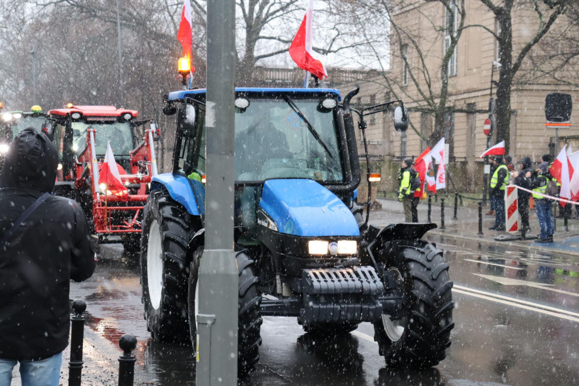 Protest rolników w Poznaniu 