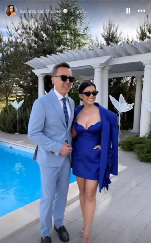 Katarzyna Cichopek i Maciej Kurzajewski na ślubie Rafała Mroczka