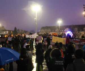 Szczecinianie protestowali przeciwko odstrzałowi dzików