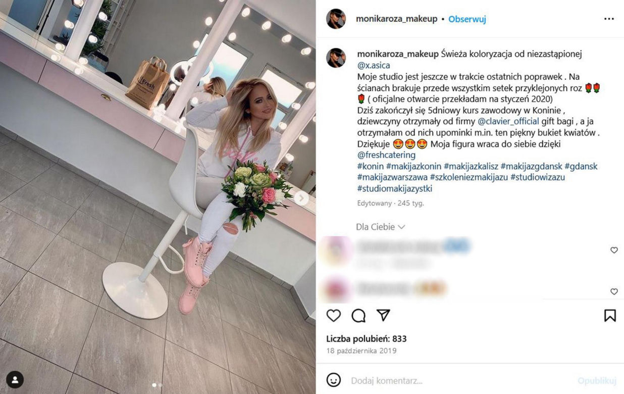 Monika Róża, makijażystka gwiazd, nie żyje