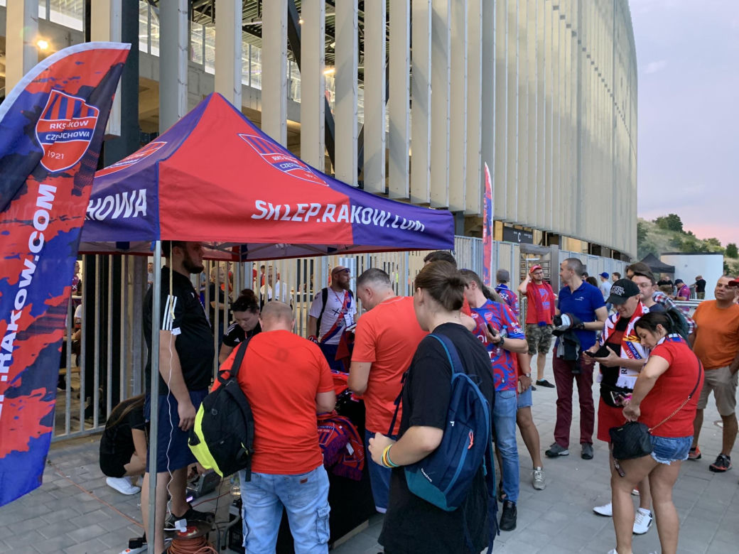 Świetna zabawa podczas meczu Raków Częstochowa - FC Kopenhaga 