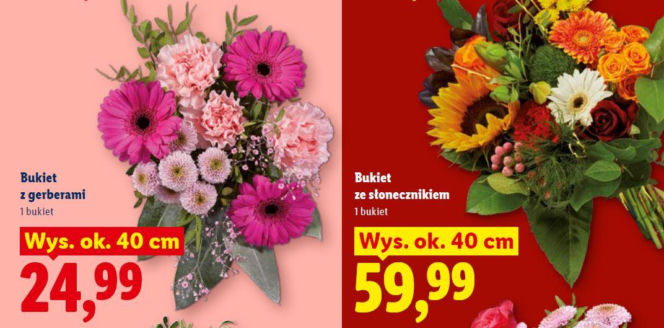 Bukiety na Dzień Mamy w Lidlu