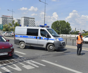 Zderzenie na Trasie Łazienkowskiej