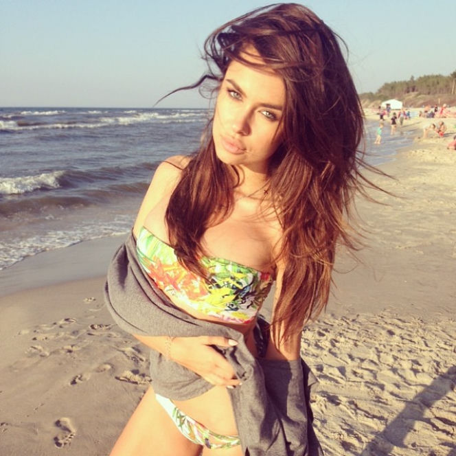 Natalia Siwiec na wakacjach w Łebie