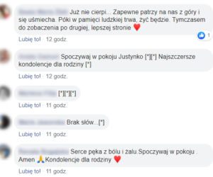 Wzruszające komentarze po śmierci 20-latki