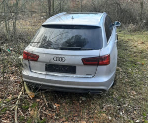 Audi za 200 000 zł porzucone w lesie