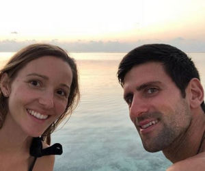 Novak Djoković i jego żona Jelena