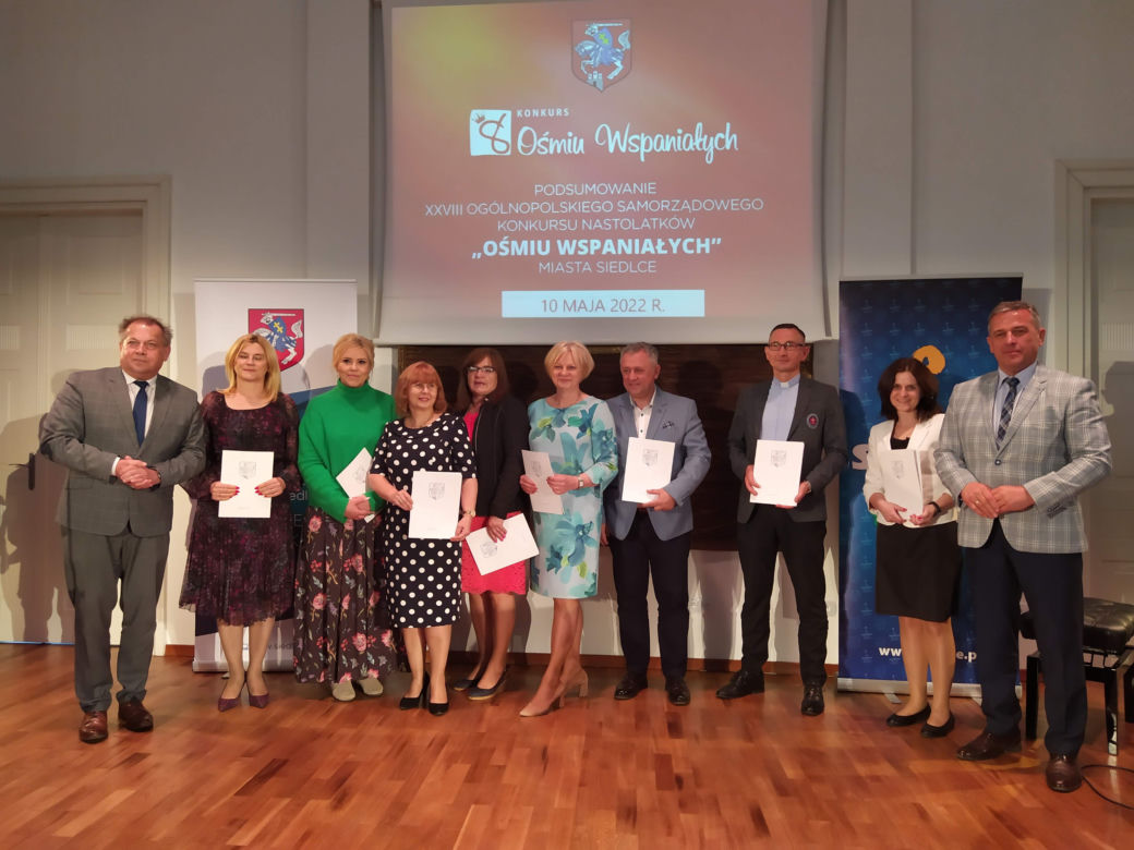 Laureaci i wyróżnieni w konkursie "Ośmiu Wspaniałych" w Siedlcach w 2022 roku - fotorelacja