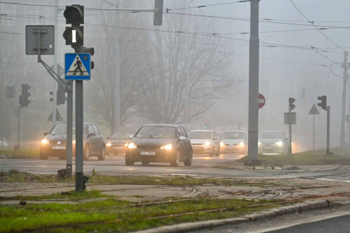 Gęsta mgła Szczecin 