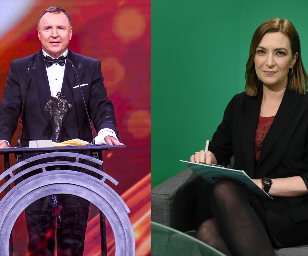 Wiktory 2021: Jacek Kurski wyróżnił ze sceny Katarzynę Kasię z TVN24