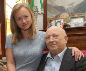 Józef Oleksy z córką Julią