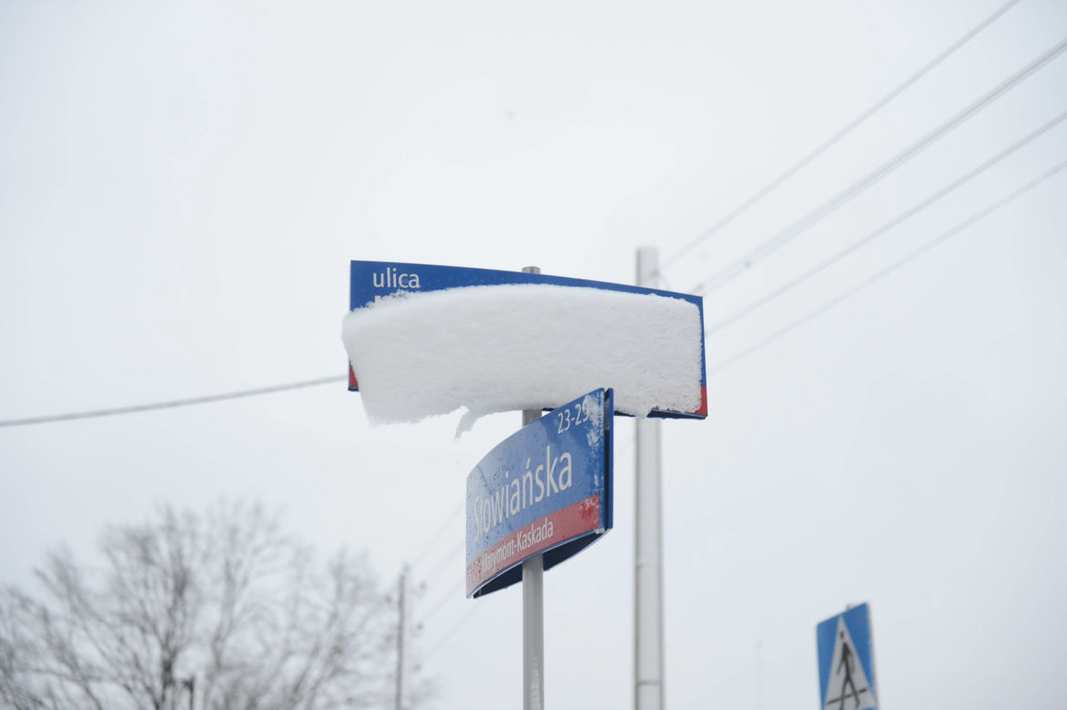 Śnieżyca w Warszawie