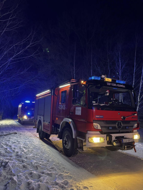 Pożar auta osobowego w Helenowie