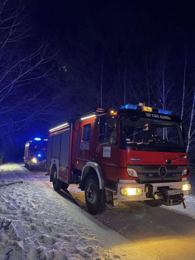 Pożar auta osobowego w Helenowie