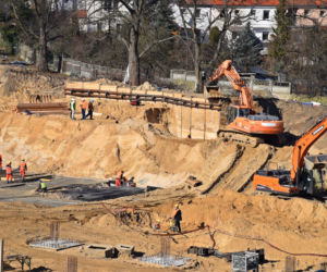 Budowa stadionu w Szczecinie - marzec 2021