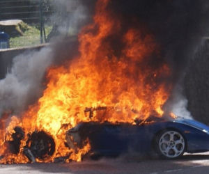 Płonące supersamochody / Lamborghini Gallardo
